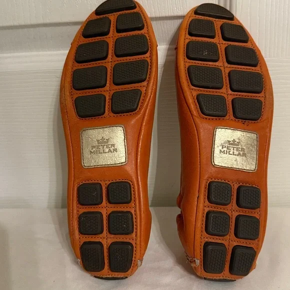 Peter Millar Women's Vibrant Orange Flats - Picture 7 of 9